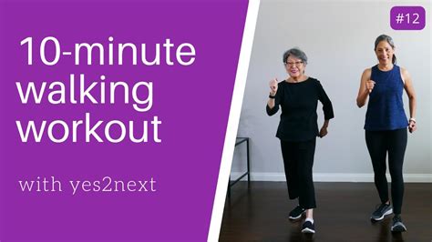 10-minute Indoor Walking Workout for Seniors, Beginner Exercisers ...