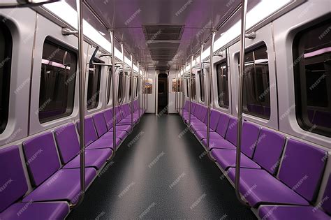 Premium AI Image | Metro train interior