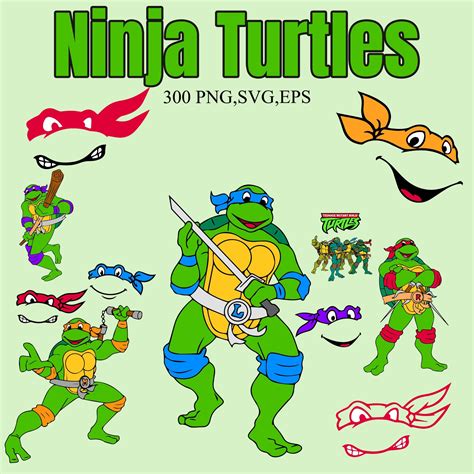 Ninja Turtles Digital Stickers Ninja Turtles Svg Cut Files For Cricut