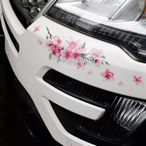 Cherry Blossom Floral Car Stickers Love Pink Auto Vinyl Deca | Etsy