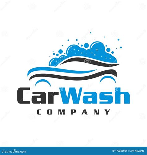 Car wash logo design stock vector. Illustration of company - 173205001