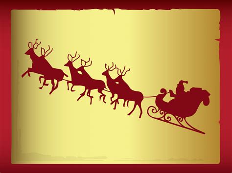 Santa Sleigh Vector Vector Art & Graphics | freevector.com