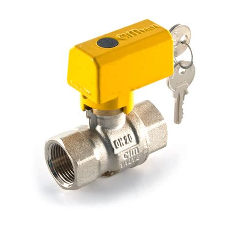 Lockable Gas Ball Valve - Full Bore 1" - 10921 | BES.co.uk