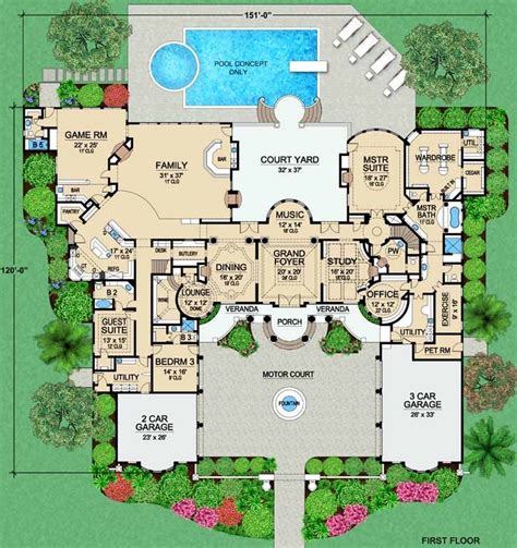 Die besten 25+ Mansion plans Ideen auf Pinterest | Herrenhaus ...