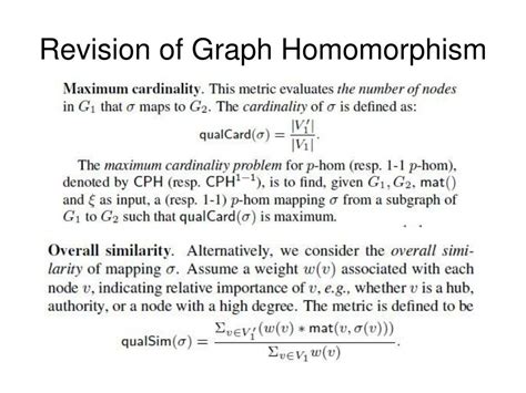 PPT - Graph Homomorphism Revisited for Graph Matching PowerPoint ...