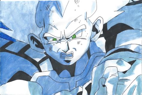 Vegeta attacks Perfect Cell by cosmicgirl95 on DeviantArt