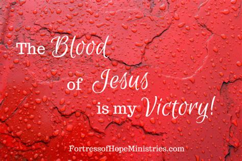 plead the blood of Jesus – Fortress of Hope Ministries