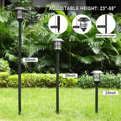 Realistic 55″ Tall Solar Torches + Height-Adjustable! – Solar Lightscaping