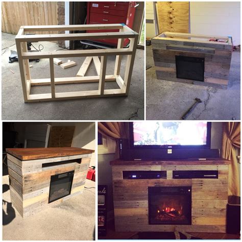 DIY Electric Fireplace Entertainment Center – I Am Chris