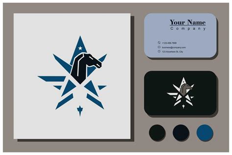 star horse logo concept 27961390 Vector Art at Vecteezy