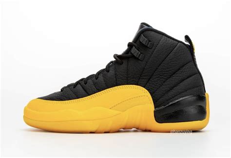 Air Jordan 12 Black University Gold 130690-070 Release Date - SBD