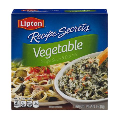 Save on Lipton Recipe Secrets Recipe Soup & Dip Mix Vegetable - 2 ct ...