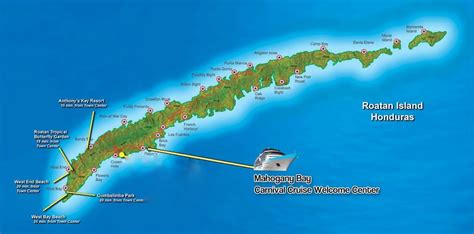 Roatan-Bay-Islands-Honduras-Map-01 - Postcards & Passports