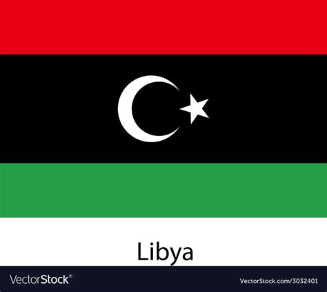 Libya Flag Map