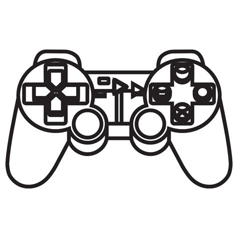 Playstation Controller Outline - ClipArt Best