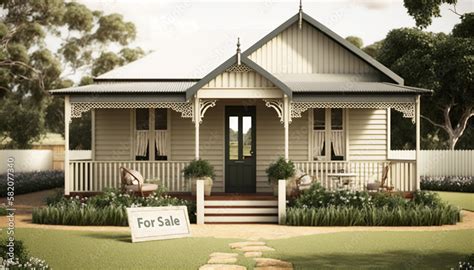 Typical Australian house in the countryside for sale. Generative AI ...