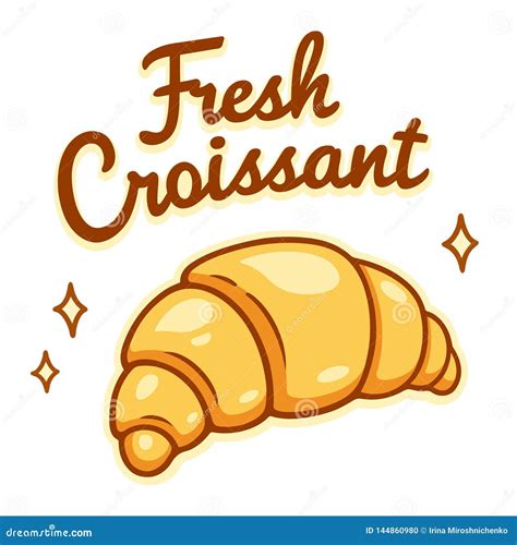 French Croissant Drawing