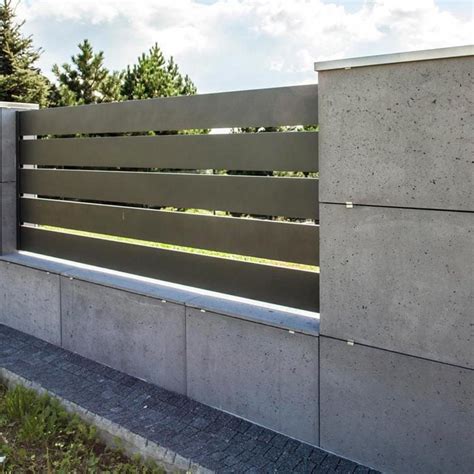 Concrete Wall Fence Designs