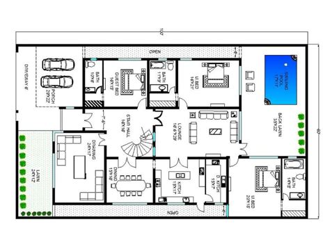 An architectural house plan, 2d floor plans in AutoCAD | Upwork