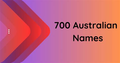 700 Australian Names for Your Baby