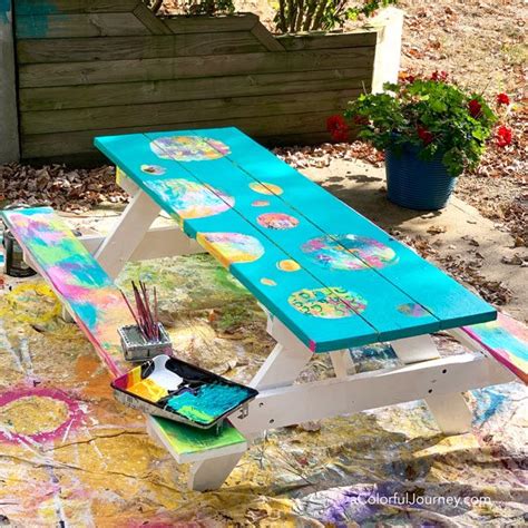 Painting a Picnic Table - Carolyn Dube