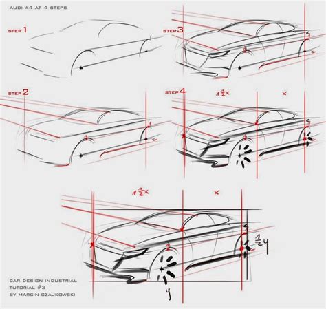 Car Sketch Tutorial at PaintingValley.com | Explore collection of Car ...