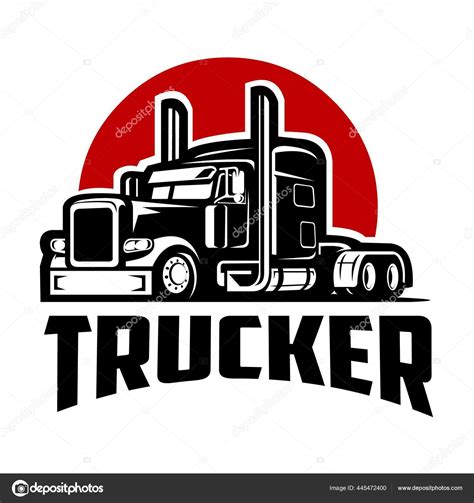 Trucker Vector Image Trucker Tshirt Design Inspiration Stock Vector ...