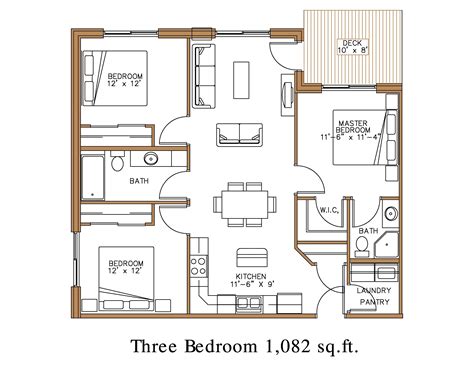 Floor plan at Northview Apartment Homes in Detroit Lakes | Great North ...