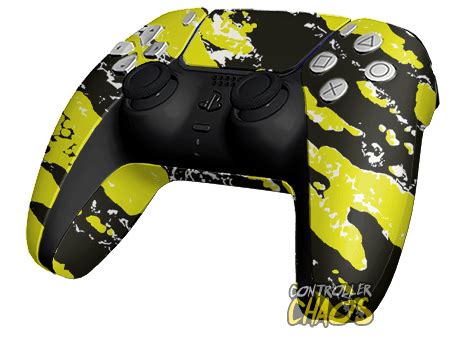 Splatter Yellow - PS5 - Custom Controllers - Controller Chaos