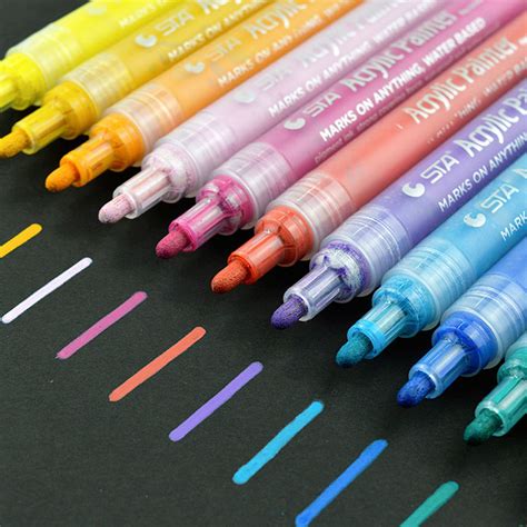 Discount Acrylic Paint Marker Pens Permanent Paint Pen Art Markers Set ...