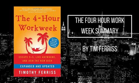 4 Hour Work Week Summary - Top 10 Lessons From The Book | You Are Your ...