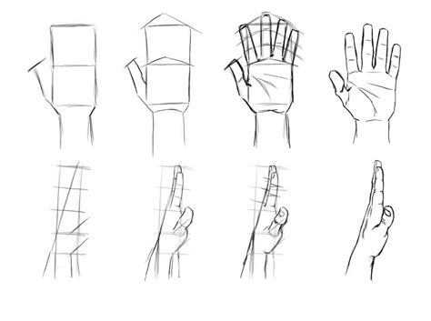 Instruction for drawing hands | Design 3301