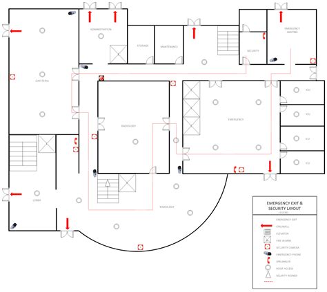 Free Editable Hospital Floor Plan Examples & Templates | EdrawMax