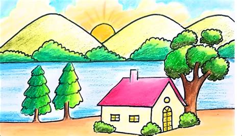 Simple Scenary Drawing For Kids : Easy scenery drawing for kids at ...