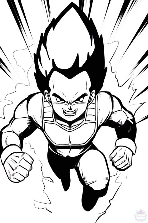 Vegeta Coloring Pages