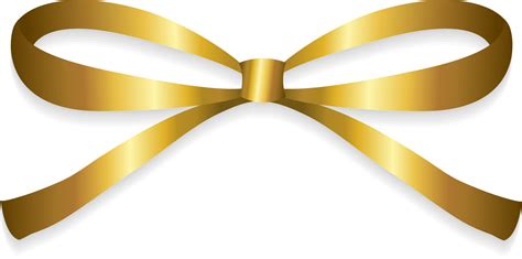 isolate gold ribbon bow 13793097 PNG