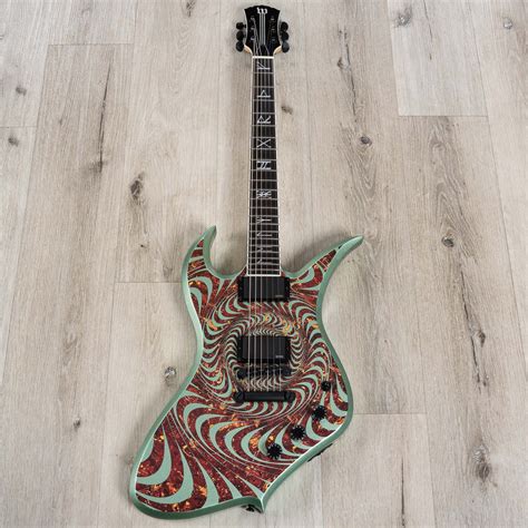 Wylde Audio Thoraxe Guitar, Ebony Fretboard, Tortoise Psychic Bullseye ...