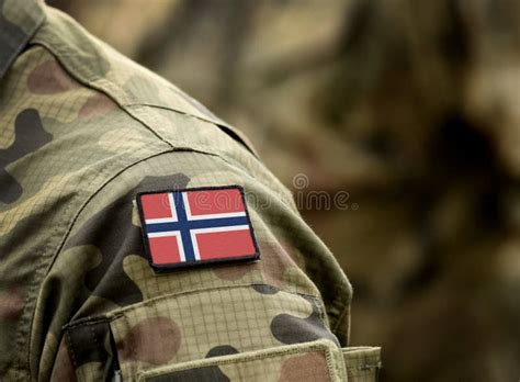 Flag of Norway on Military Uniform. Army, Troops, Soldiers Stock Image ...