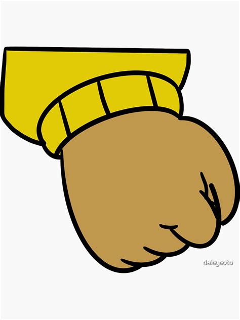 "Arthur Fist Meme" Sticker for Sale by daisysoto | Redbubble