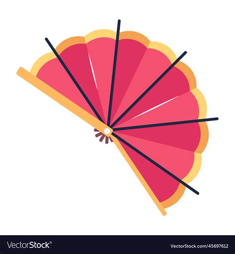 Japanese fan Royalty Free Vector Image - VectorStock