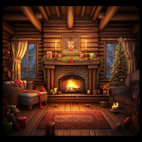 Christmas Log Cabin 7 - Etsy