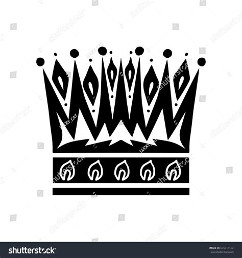 Illustration Shape Crown Tattoo Design Element Stock Vector (Royalty ...