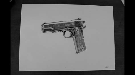 How To Draw Realistic Gun