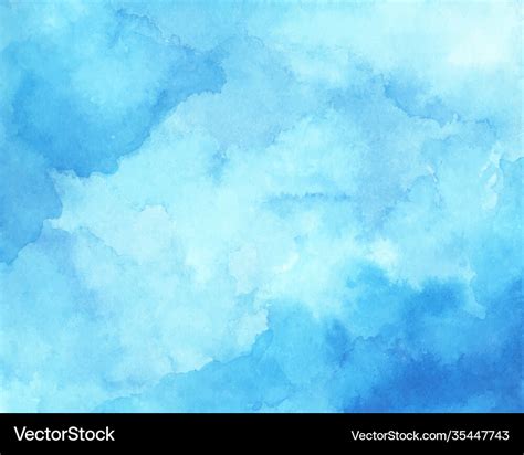 Abstract light blue watercolor for background Vector Image