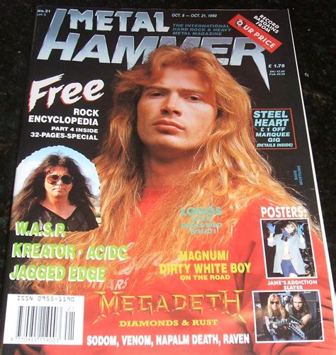 Buy METAL HAMMER ROCK MAGAZINE.No21.vol 5. october 1990. w.a.s.p., ac ...