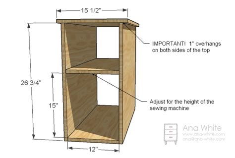 A Sewing Table for Small Spaces | Ana White