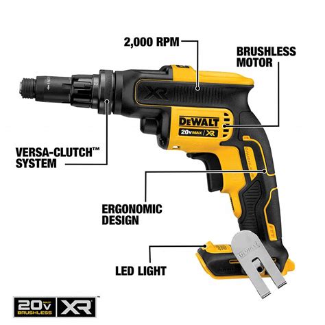 DEWALT Screw Gun, Cordless, 1/4 in Hex Drive Size, 2,000 RPM - 49AX99 ...