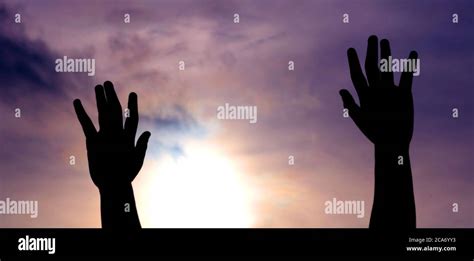 hand reaching out to the sky Stock Photo - Alamy