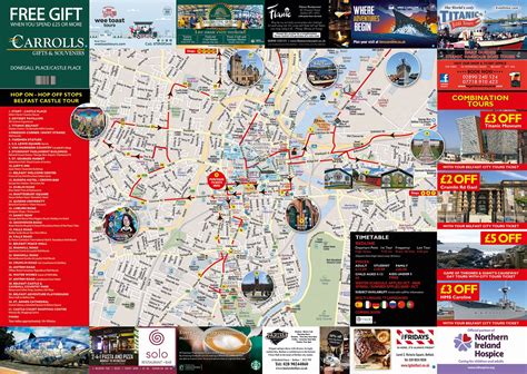 Belfast City Hop On Hop Off Tour Map - Tour Look