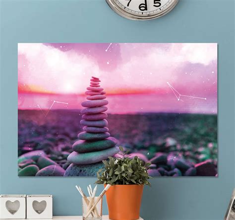 Zen stones zen canvas wall art - TenStickers